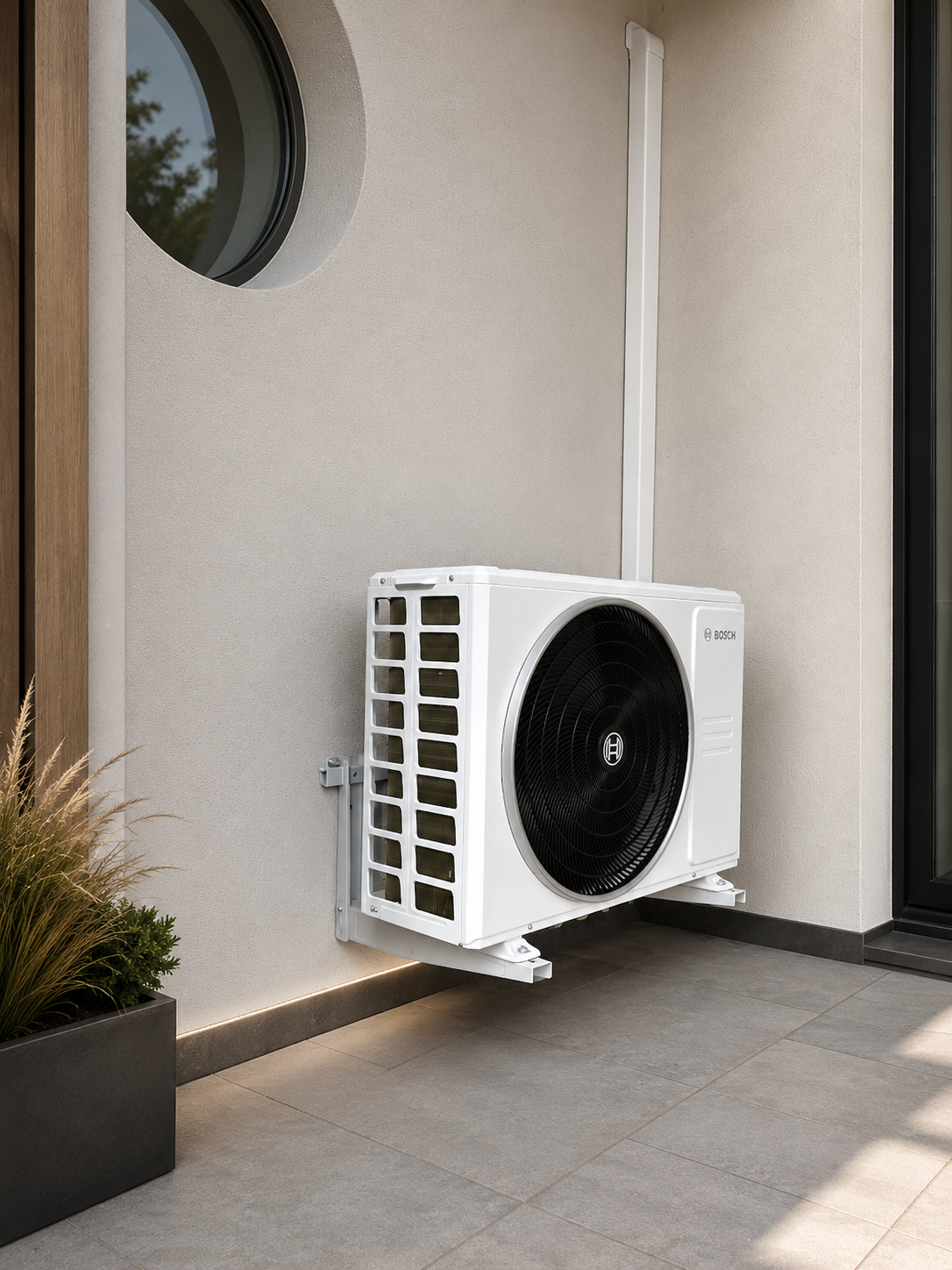 Pose d'une unit&eacute; int&eacute;rieure de climatisation par l'&eacute;quipe Azura